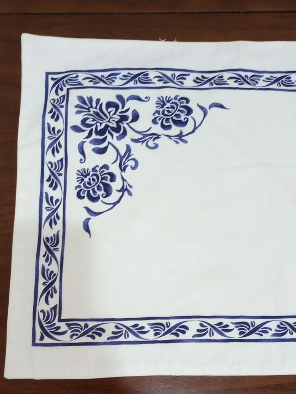 Williams Sonoma Blue & White French Provincial 100% Cotton Placemats - Set Of 4